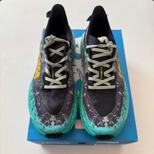 HOKA One One Womens Speedgoat 6 1147811 BLVR Black Running Shoes Sneakers 9.5B